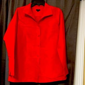 Silk red blouse